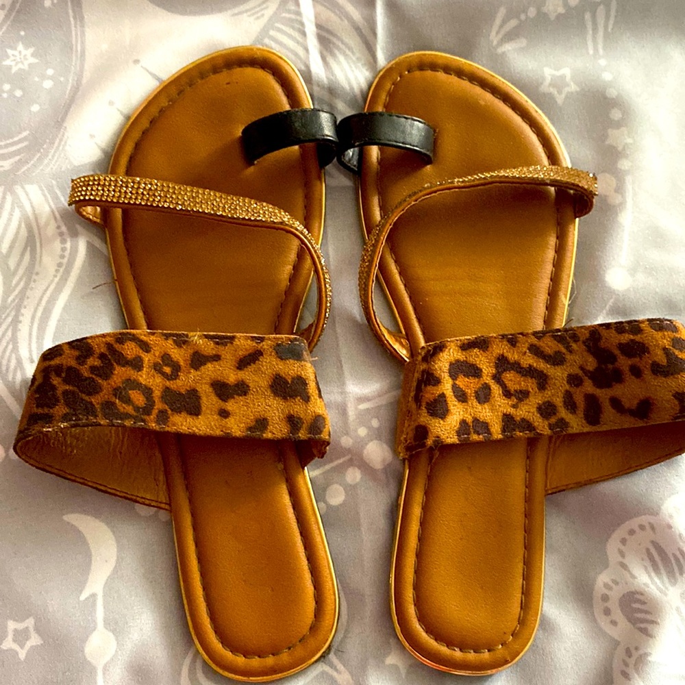 Cheetah Print Sandals